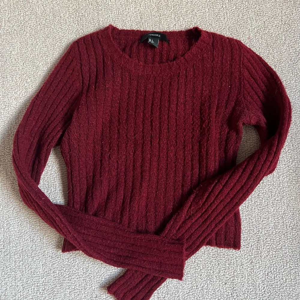 forever 21 fitted sweater